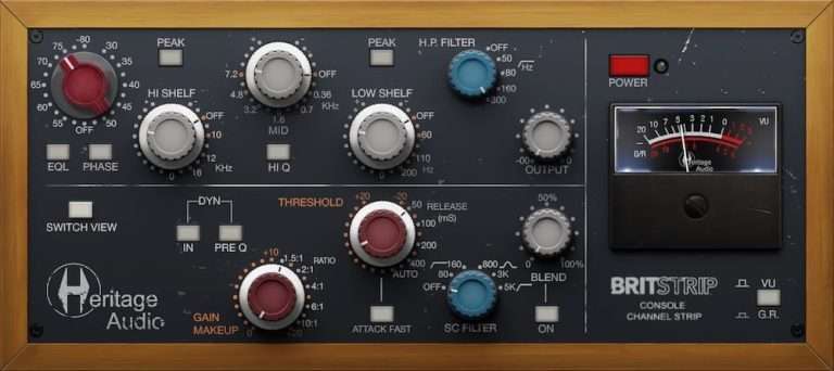 Heritage Audio's BritStrip Virtual Release Now Available Heritage Audio Britstrip 768x342