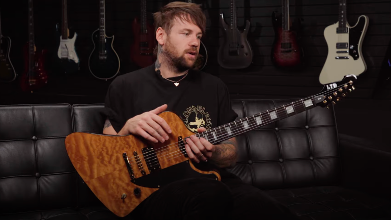 ESP Collaborates with Caleb Shomo for a New Signature Model Caleb Shomo Of Beartooth Introduces The LTD CS II 768x432