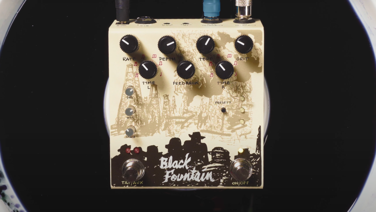 Old Blood Noise Endeavors Unveils New Black Fountain Pedal: Get Ready for Oily Sounds! Black Fountain Stereo 768x432