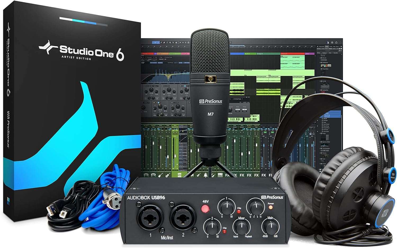 PreSonus AudioBox 96 25th Anniversary Studio Bundle with Studio One PreSonus AudioBox 96 25th Anniversary Studio Bundle with Studio One Artist DAW