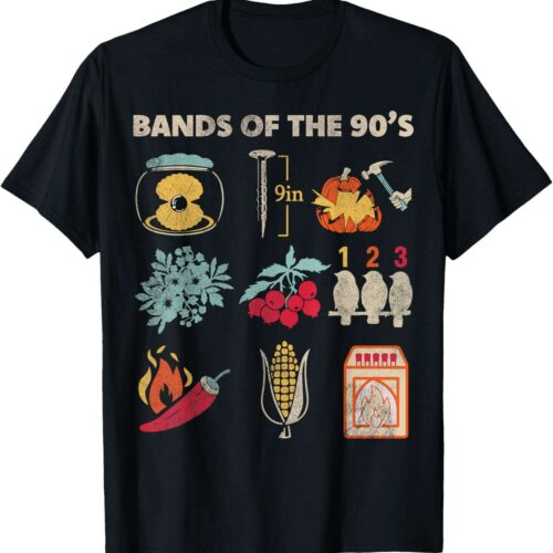90s Retro Rock Bands Vintage T-Shirt - Funny Music Tees 90s Retro Rock Bands Vintage T-Shirt - Funny Music Tees