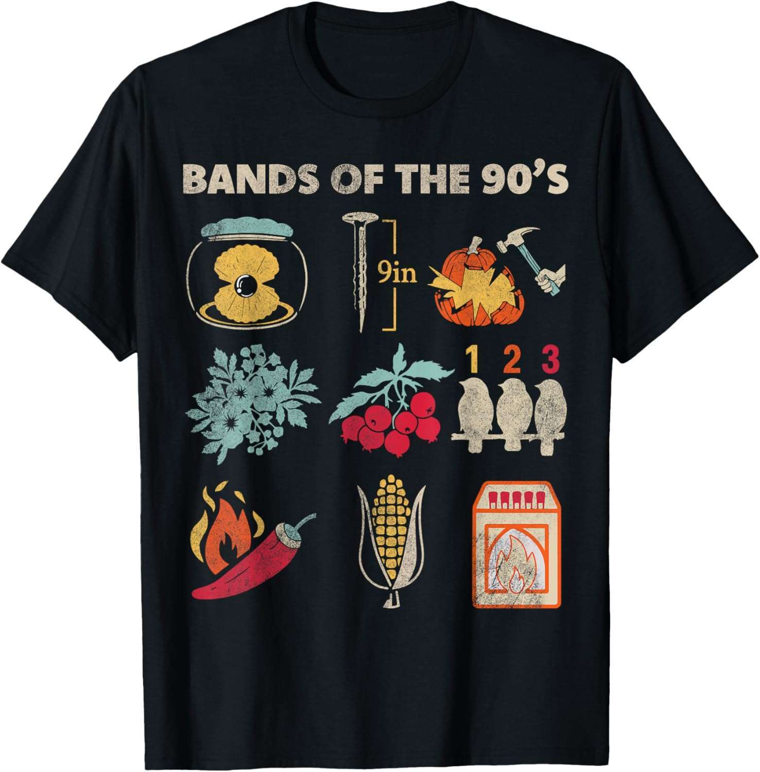 90s Retro Rock Bands Vintage T-Shirt - Funny Music Tees 90s Retro Rock Bands Vintage T-Shirt - Funny Music Tees