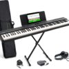 Alesis 88-Key Keyboard Piano Bundle: 480 Sounds, USB MIDI, Stand, Alesis 88-Key Keyboard Piano Bundle: 480 Sounds, USB MIDI, Stand, Pedal, Speakers & More for Beginners