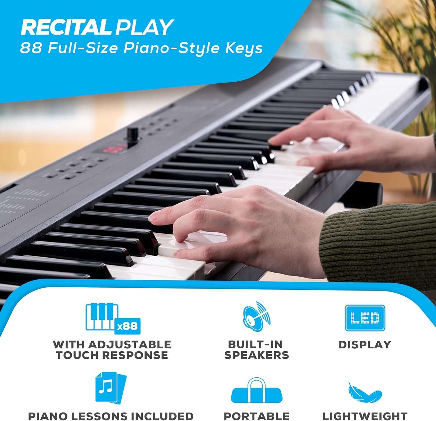 Alesis-88-Key-Keyboard-Piano-Bundle-480-Sounds-USB-MIDI-Stand-Pedal-Speakers-More-for-Beginners.jpg Alesis 88-Key Keyboard Piano Bundle: 480 Sounds, USB MIDI, Stand, Pedal, Speakers & More for Beginners