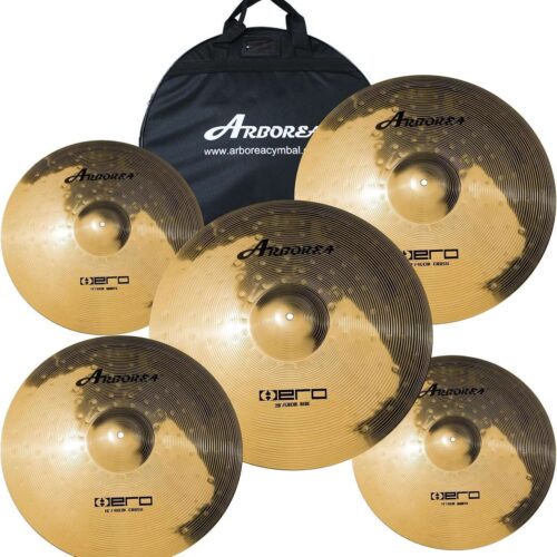 Arborea Alloy Cymbal Pack: 5-Piece Drum Set with Free Bag Arborea Alloy Cymbal Pack: 5-Piece with Free Bag (14"/16"/18"/20")