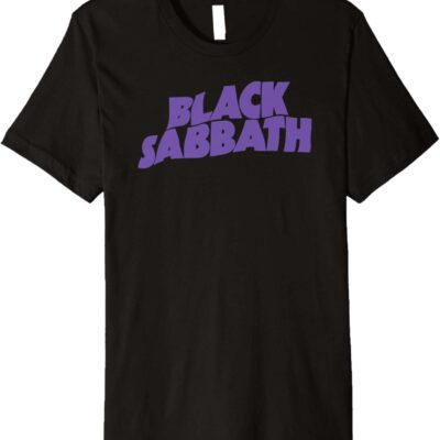 Black Sabbath Premium T-Shirt with Purple Logo Black Sabbath Premium T-Shirt with Purple Logo