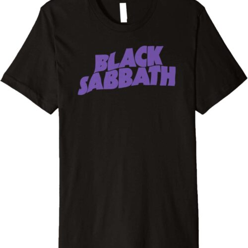 Black Sabbath Premium T-Shirt with Purple Logo Black Sabbath Premium T-Shirt with Purple Logo