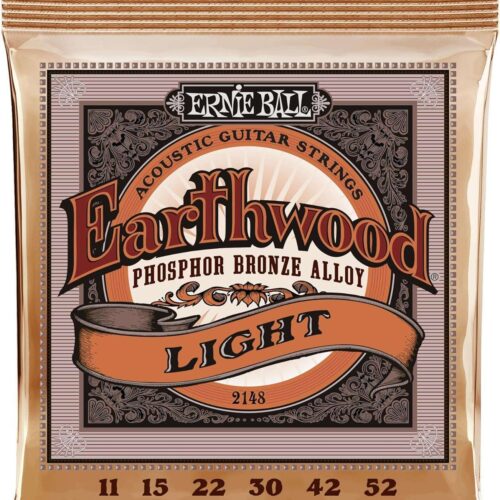 Ernie Ball Earthwood Light Phosphor Bronze Acoustic Guitar Strings - Ernie Ball Earthwood Light Phosphor Bronze Acoustic Guitar Strings - 11-52 Gauge