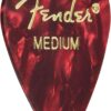 Fender-12-Pack-Premium-Celluloid-Guitar-Picks-Medium-Red-Moto-351-Shape.jpg Fender 12-Pack Premium Celluloid Guitar Picks - Medium, Red Moto, 351 Shape