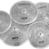 Low Volume Cymbal Pack - 5 Pieces (14" Hi-Hats, 16" Low Volume Cymbal Pack - 5 Pieces (14" Hi-Hats, 16" Crash, 18" Crash, 20" Ride) - Silent Practice Set for Drummers