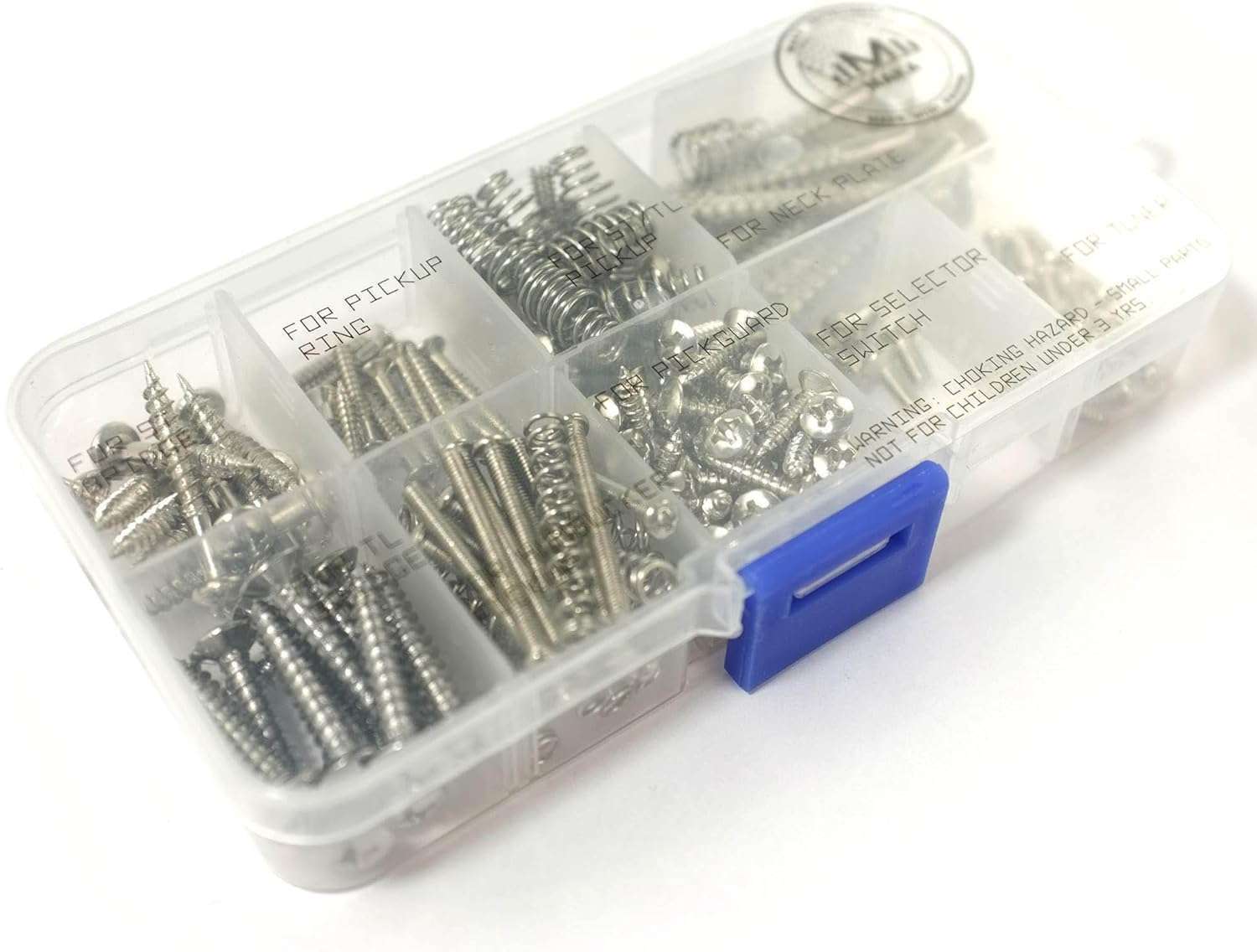 MAKA-Guitar-Screw-Kit-149-Piece-Set-for-Electric-Guitar-Components-in-Chrome.jpg Black Walnut Guitar Wall Mount 2-Pack: U-Shaped Hangers for Acoustic & Electric Guitars, Banjo, Bass