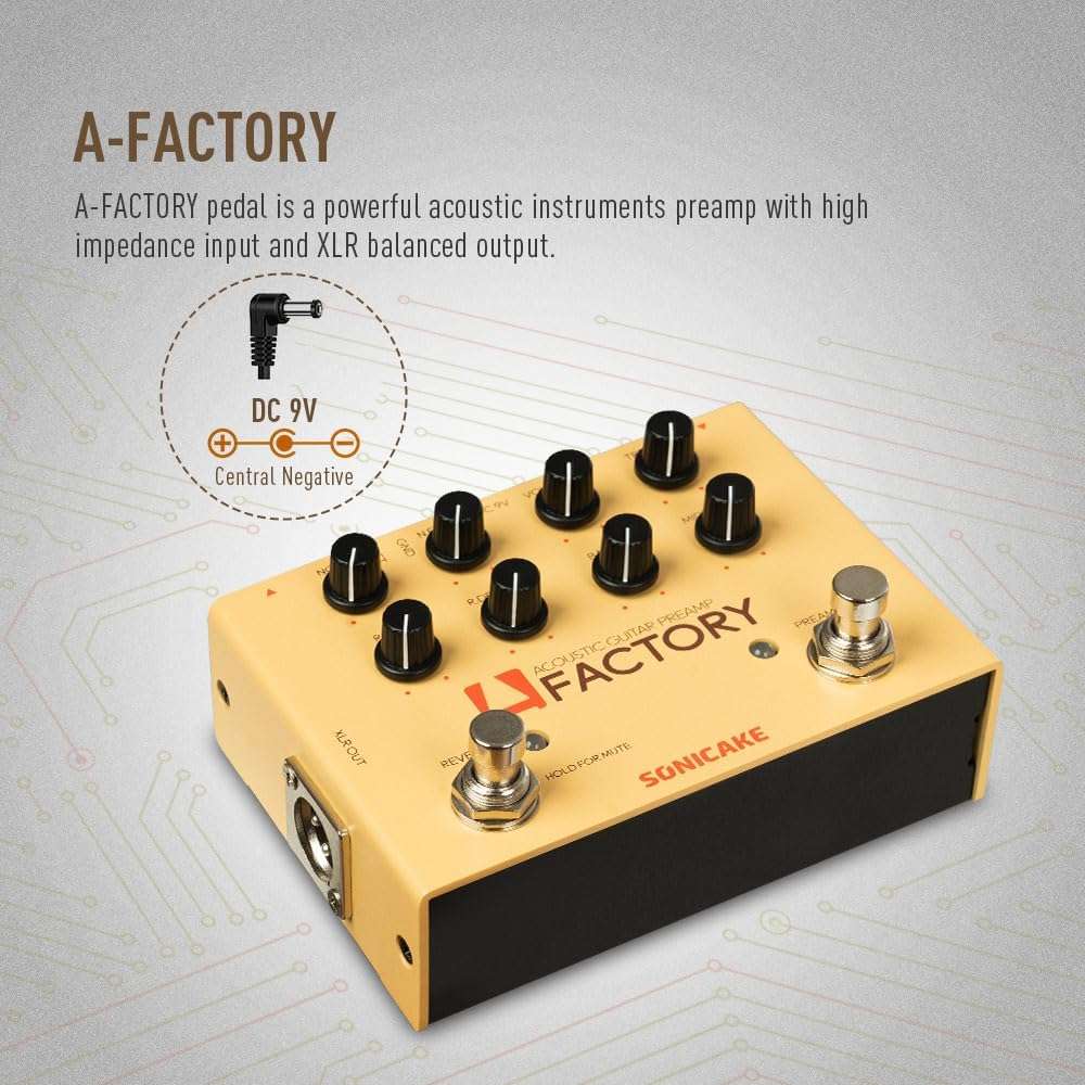 SONICAKE-Acoustic-Guitar-Effects-Pedal-Analog-Preamp-Digital-Reverb-with-XLR-Output.jpg SONICAKE Acoustic Guitar Effects Pedal: Analog Preamp & Digital Reverb with XLR Output