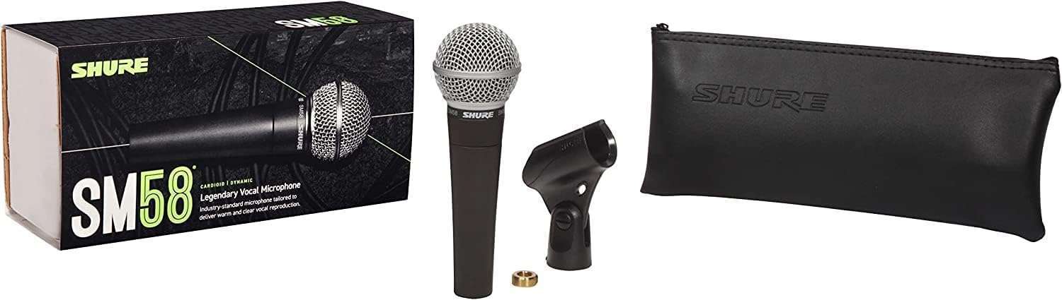 Shure-SM58-Pro-XLR-Dynamic-Microphone-Best-Cardioid-Mic-for-Vocals-Podcasting-Live-Performance.jpg Shure SM58 Pro XLR Dynamic Microphone - Best Cardioid Mic for Vocals