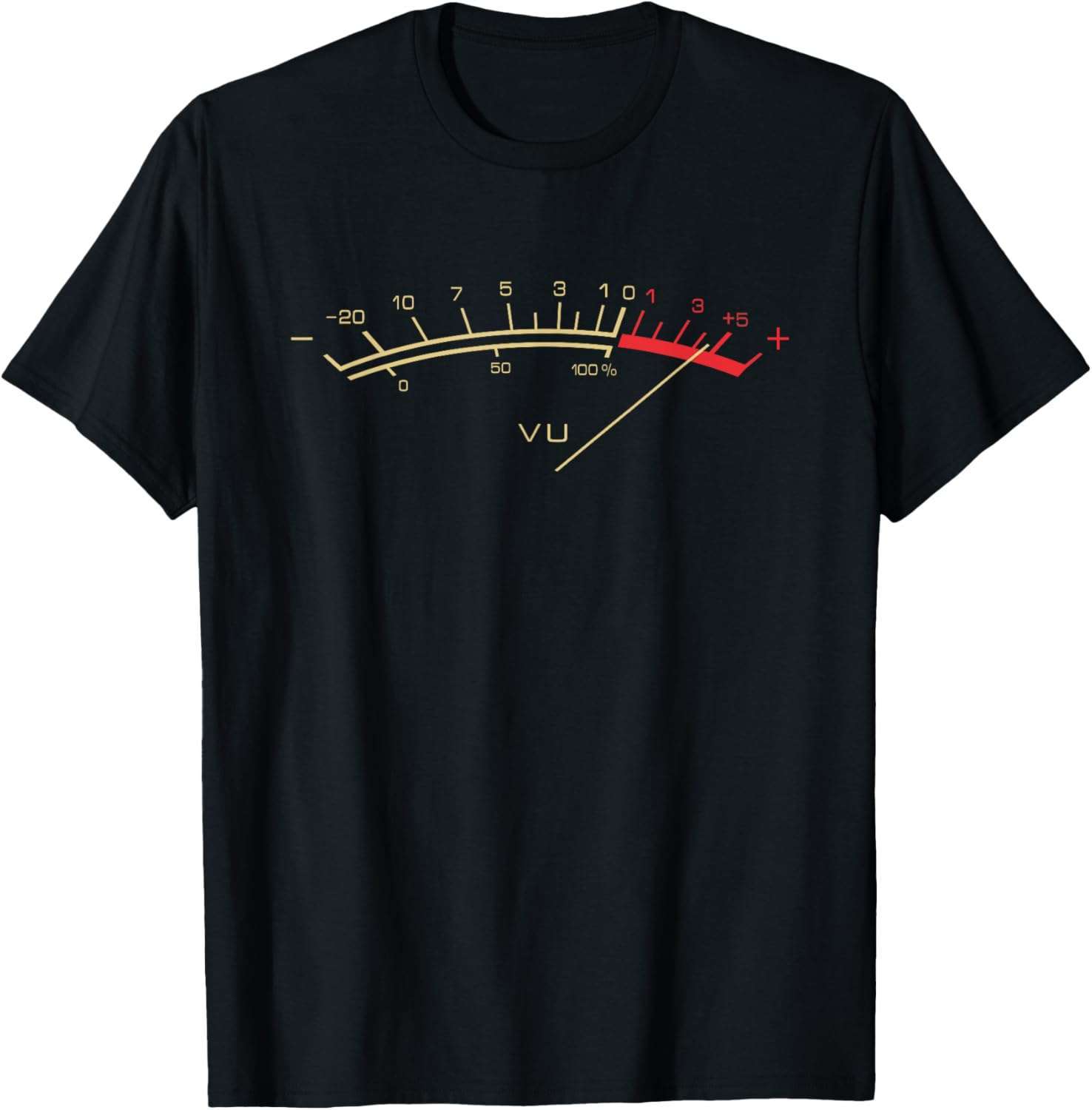 Vintage VU Meter Hi-Fi Music Lover Retro T-Shirt Gift