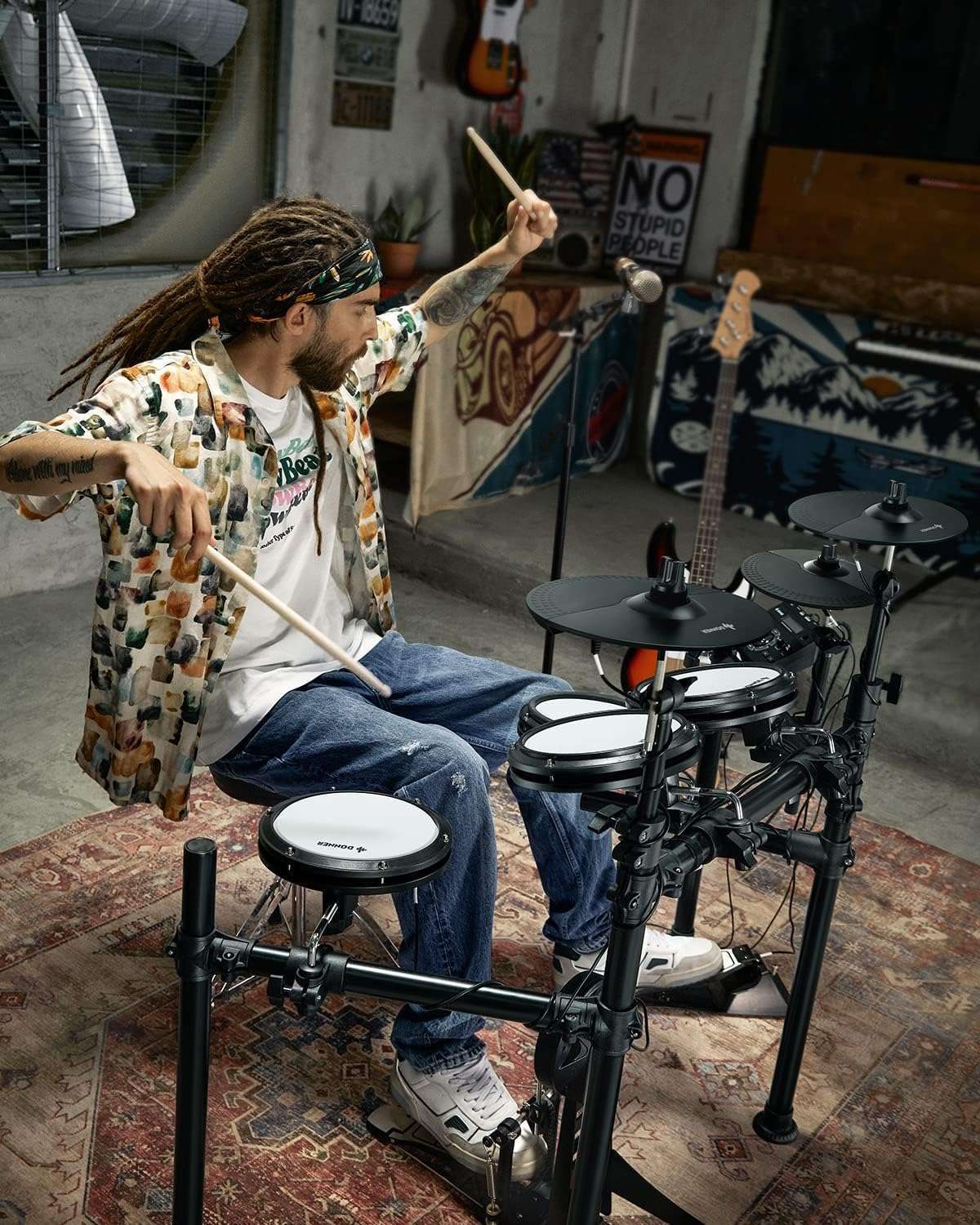 1747063975_SEO-Friendly-Title-Donner-DED-200X-Electronic-Drum-Kit-Quiet-Mesh-Pads-31-Kits-450-Sounds-USB-MIDI-More.jpg Donner DED-200X Electronic Drum Kit: Quiet Mesh Pads, 31 Kits, 450+ Sounds, USB MIDI & More