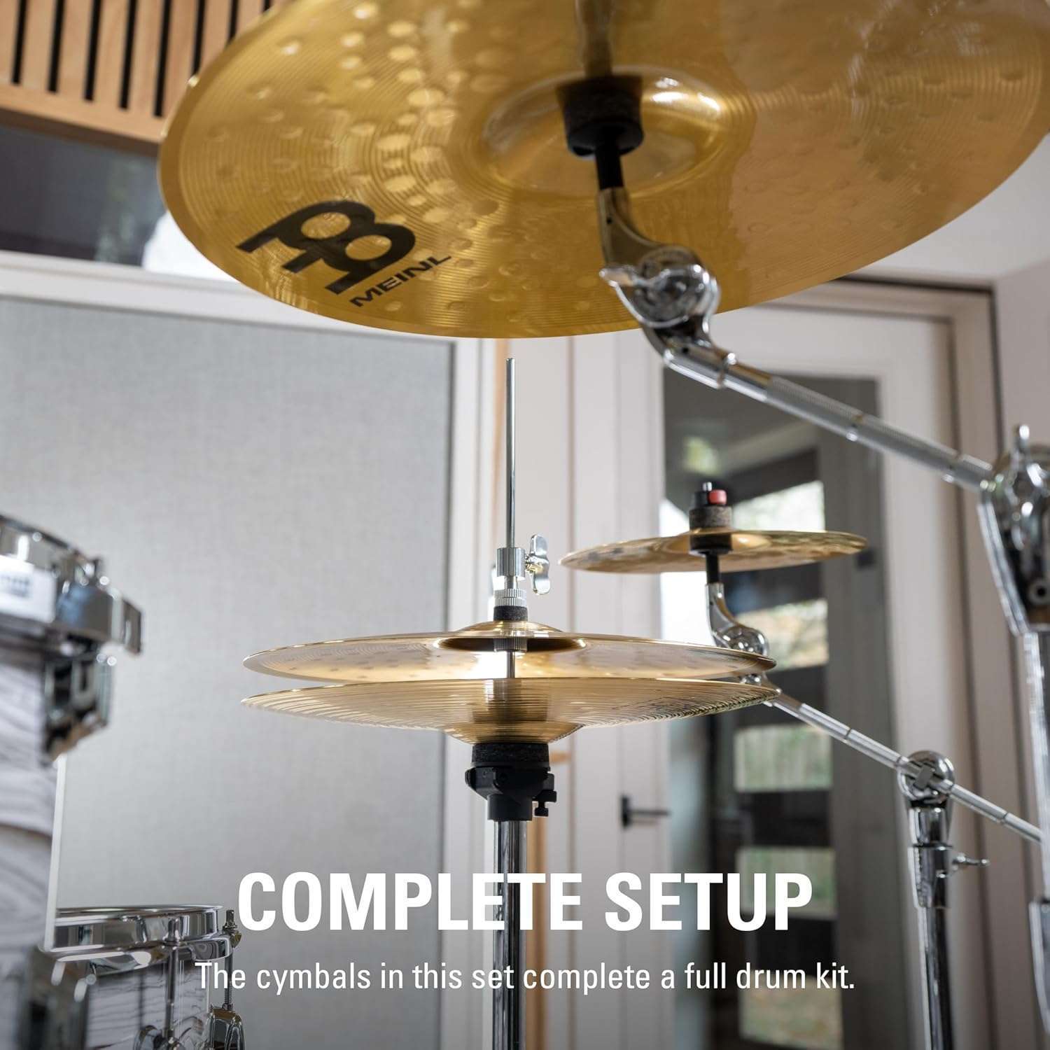 1748106556_Meinl-Cymbal-Set-14-Hihats-20-Ride-16-Crash-FREE-10-Splash-–-HCS-Brass-Made-in-Germany.jpg Meinl Cymbal Set: 14” Hihats, 20” Ride, 16” Crash + FREE 10” Splash – HCS Brass, Made in Germany