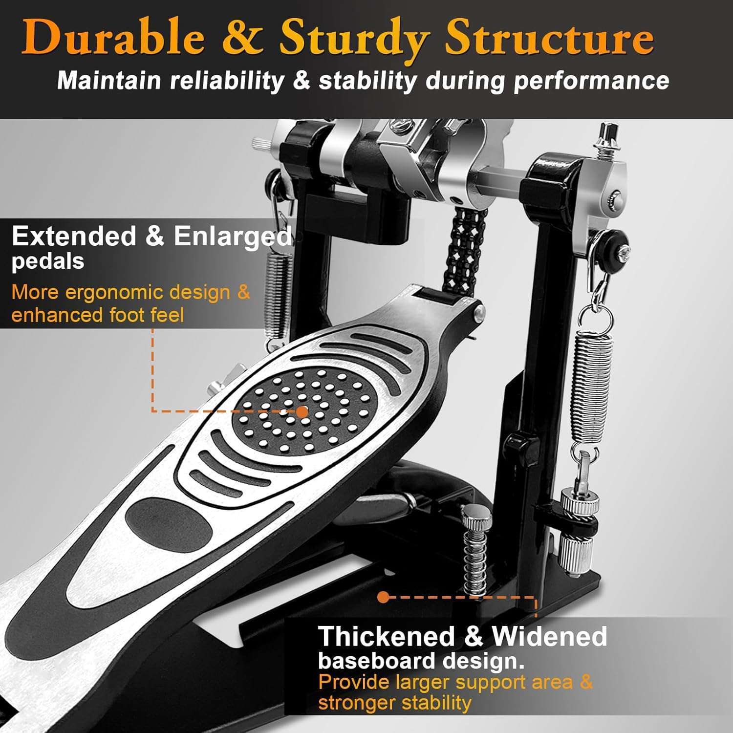 Double-Bass-Drum-Pedal-Adjustable-Chain-Drive-Foot-Percussion-for-Drum-Sets.jpg Acfunique Double Bass Drum Pedal: Adjustable Chain Drive Foot Percussion for Drum Sets