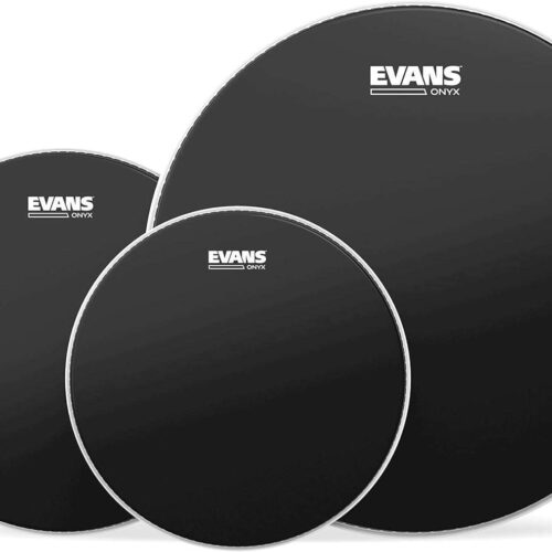 Evans Onyx 2-Ply Coated Tompack: 12", 13", 16" Drums Evans Onyx 2-Ply Coated Tompack: 12", 13", 16" Drums Heads