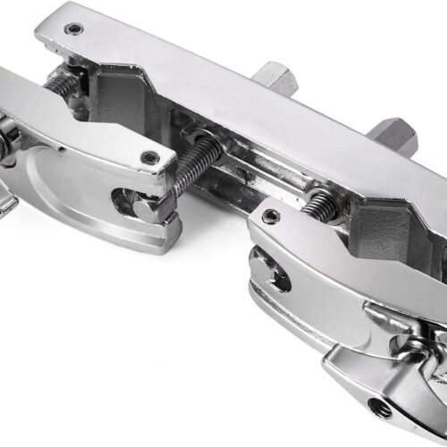 Silver Multi-Clamp: Adjustable Quick Release Drum Cymbal Stand Holder - Facmogu Silver Multi-Clamp: Adjustable Quick Release Drum Cymbal Stand Holder - Premium Stainless Steel