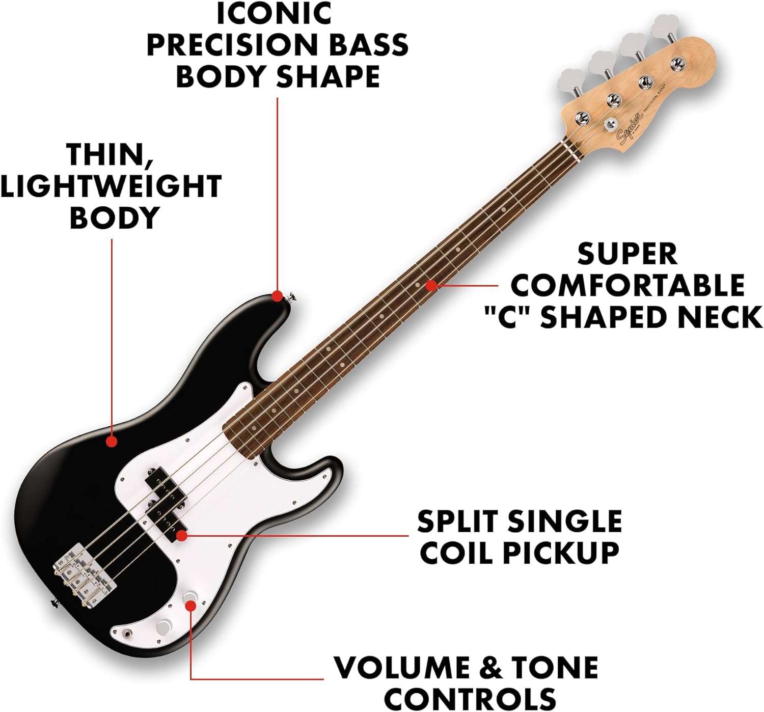 Squier-Precision-Bass-Guitar-Beginners-Choice-2-Year-Warranty-Free-Lessons-Black-Matte-Finish.jpg Squier Precision Bass Guitar: Beginner's Choice, 2-Year Warranty, Free Lessons, Black Matte Finish