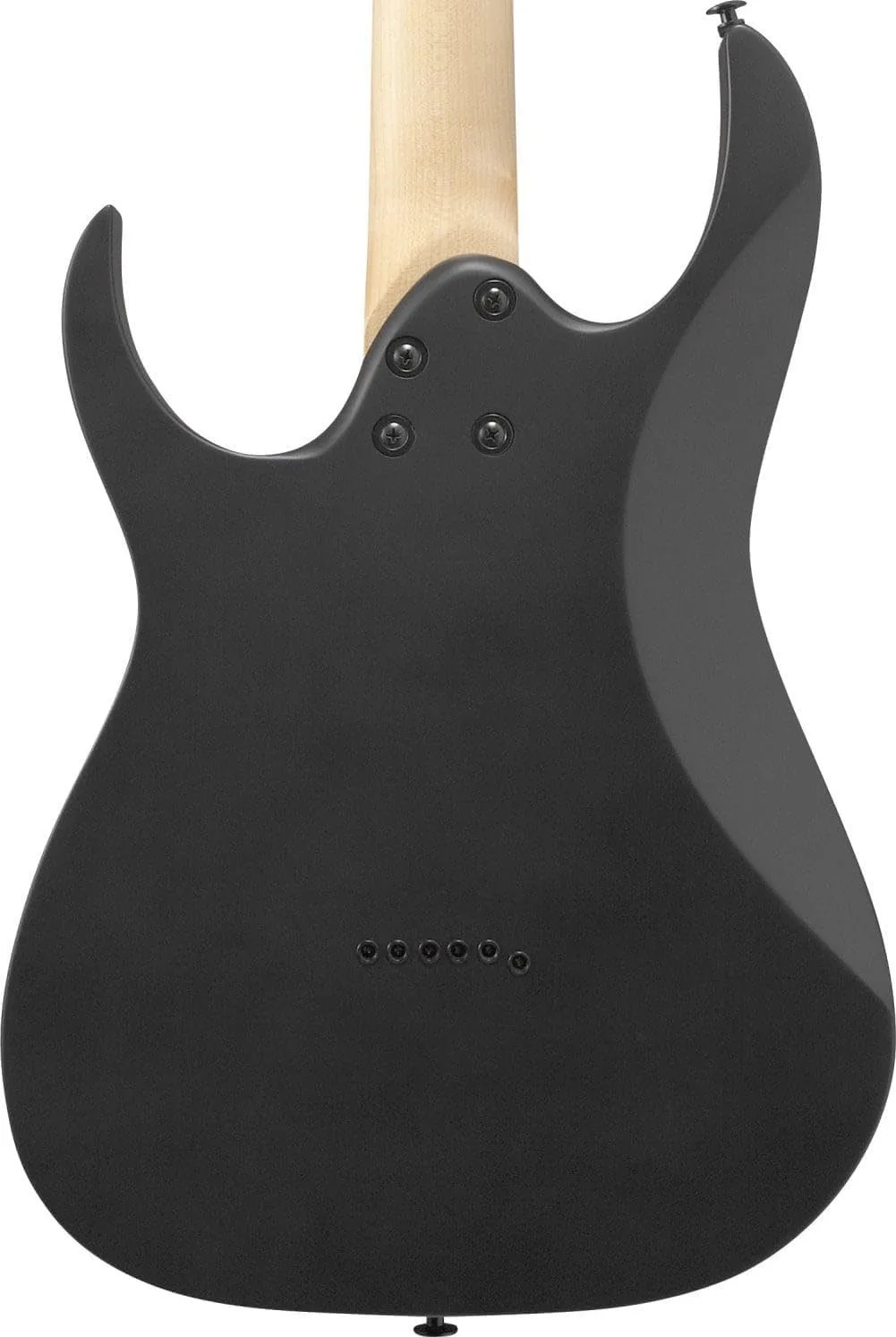 ibanez_gio_flat_black_standup_backside Ibanez Gio GRGR131EX Black Flat Electric Guitar