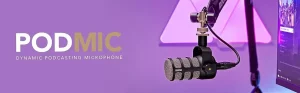 Rode PodMic Dynamic Cardioid Broadcast Microphone (Black) Rode Podmic 300x93