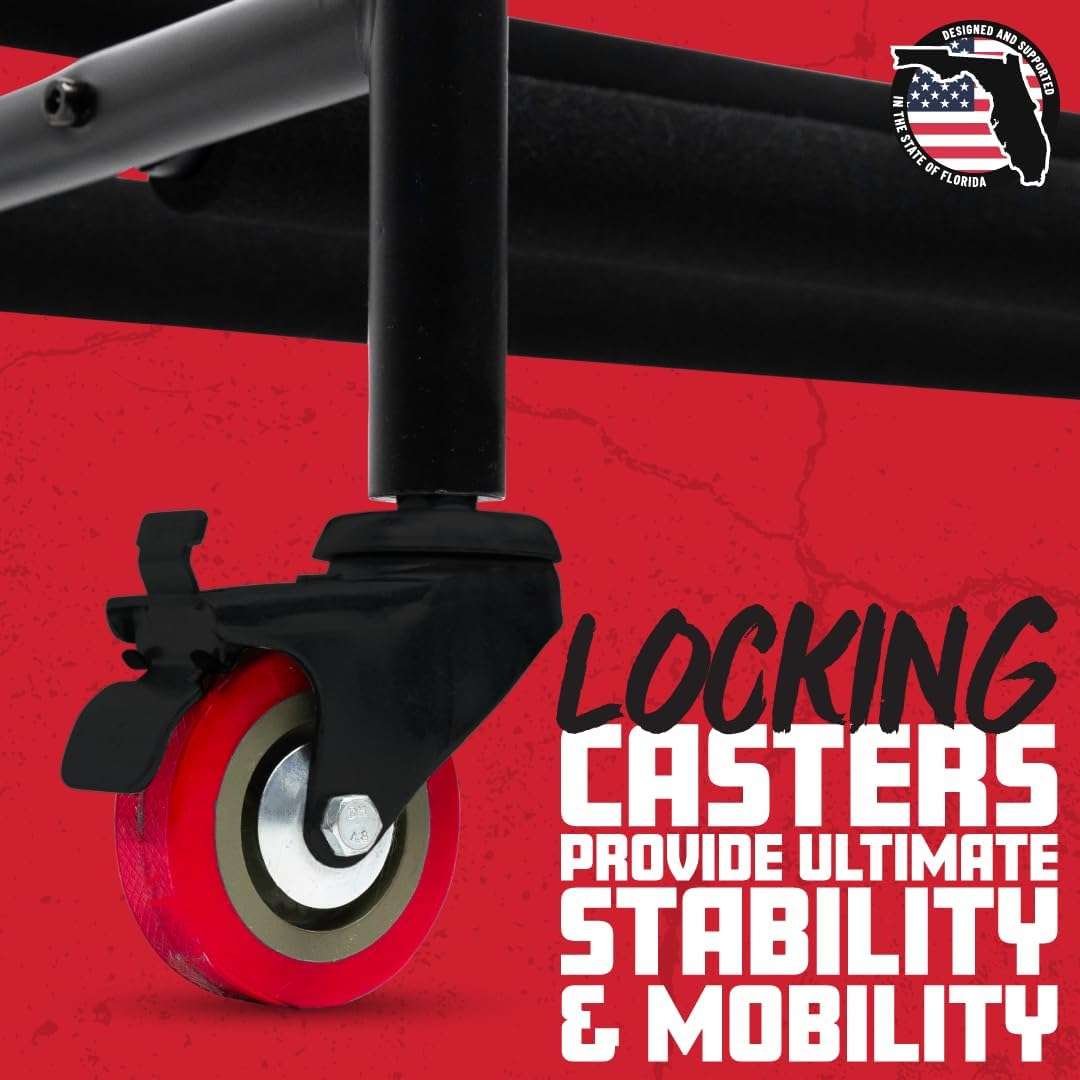 1749101475_Gator-Frameworks-Two-Tier-Snare-Rack-with-Locking-Casters-Holds-10-Drums-GFW-SDRACK-T2.jpg Gator Frameworks Two-Tier Snare Rack with Locking Casters - Holds 10 Drums (GFW-SDRACK-T2)