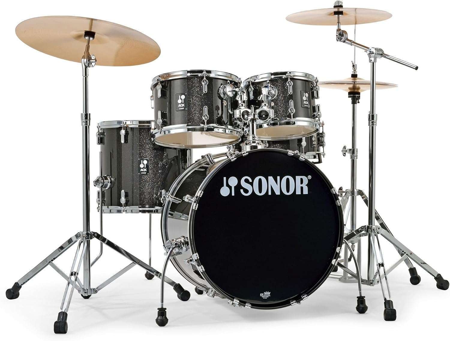 1749396795_Sonor-AQX-Studio-Drum-Set-Bundle-–-Black-Midnight-Sparkle-with-Throne-Sticks-Accessories.jpg Sonor AQX Studio Drum Set Bundle – Black Midnight Sparkle with Throne, Sticks & Accessories
