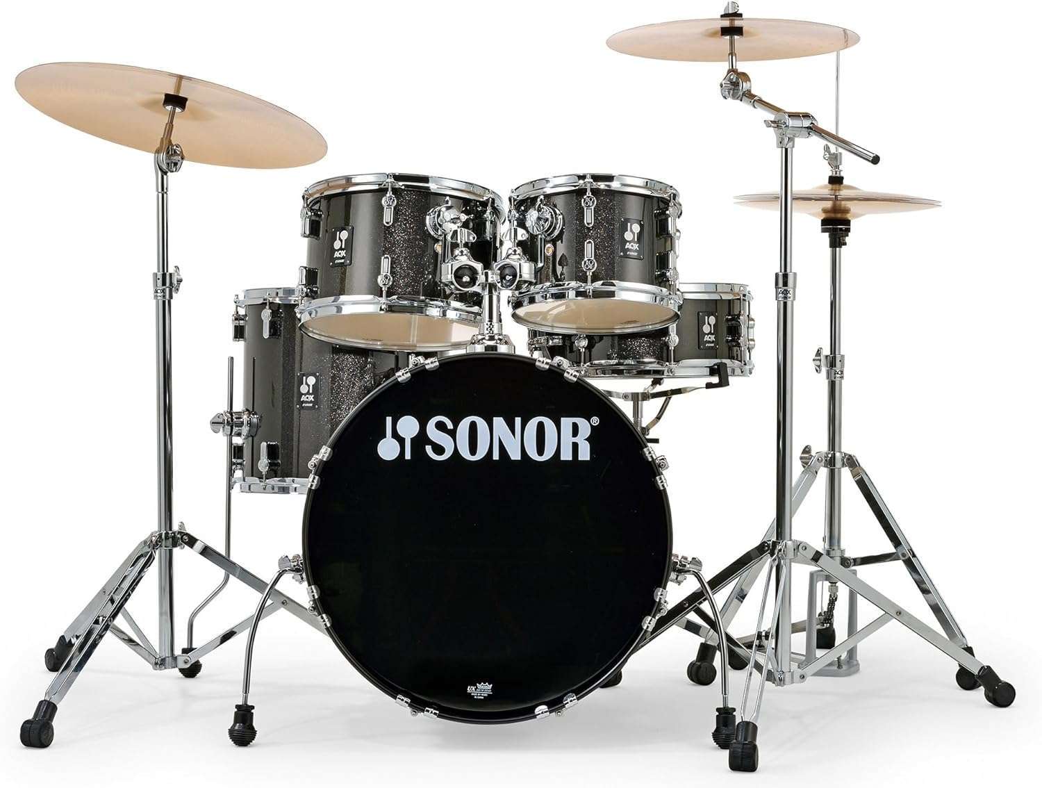 1749396797_Sonor-AQX-Studio-Drum-Set-Bundle-–-Black-Midnight-Sparkle-with-Throne-Sticks-Accessories.jpg Sonor AQX Studio Drum Set Bundle – Black Midnight Sparkle with Throne, Sticks & Accessories