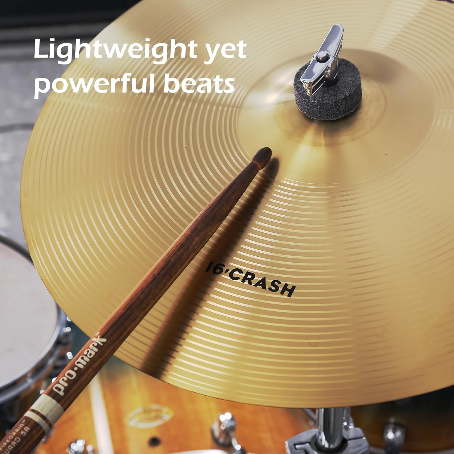 71GK6sMfIzL._AC_SL1500_ Ermaoren 5-Piece Drum Cymbal Pack: 14" Hi-Hat, 16" & 18" Crash, 20" Ride