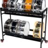 Gator Frameworks Two-Tier Snare Rack with Locking Casters - Holds Gator Frameworks Two-Tier Snare Rack with Locking Casters - Holds 10 Drums (GFW-SDRACK-T2)