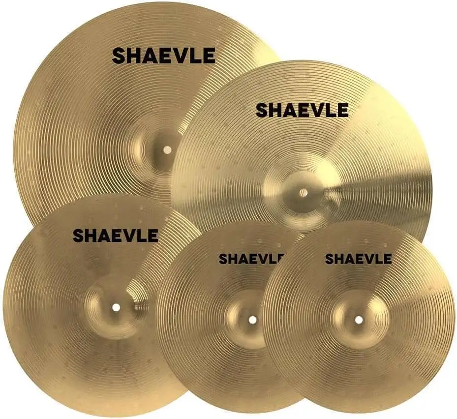 Golden Alloy Cymbal Pack: 5-Piece Drum Set (14"/16"/18"/20") Shaevle Golden Alloy Cymbal Pack: 5-Piece (14"/16"/18"/20")