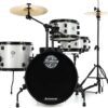 Ludwig Questlove Pocket Kit 4-Piece Drum Set in Silver Sparkle Ludwig Questlove Pocket Kit 4-Piece Drum Set in Silver Sparkle Finish