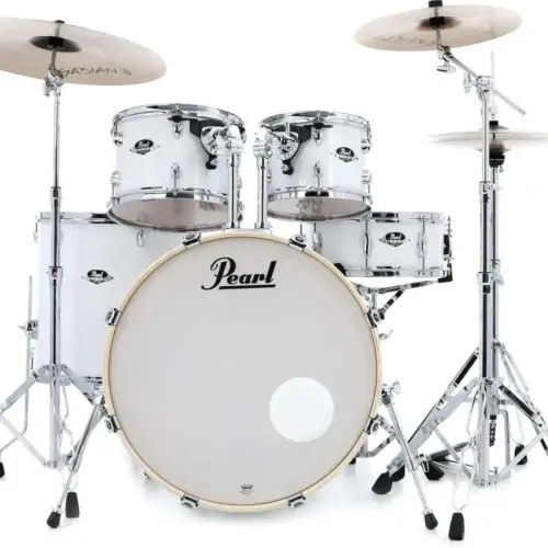 Pearl Export EXX 5-Piece Drum Set - Fusion, Pure White