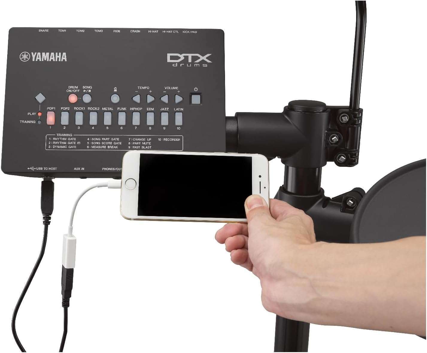 Yamaha-DTX452K-Electronic-Drum-Kit-with-3-Zone-Snare-Kick-Tower.jpg Yamaha DTX452K Electronic Drum Kit with 3-Zone Snare & Kick Tower