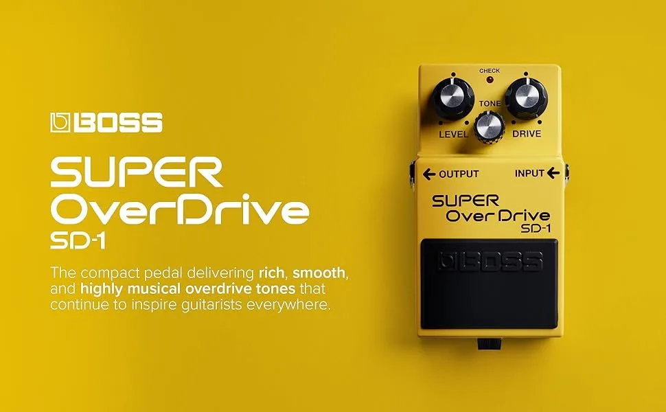 Boss SD-1 Super Overdrive Guitar Pedal Boss Super Overdrive Sd1