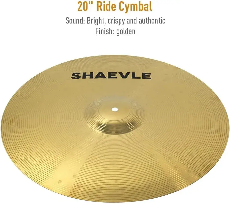 shaevle_cymbal_pack_20 Shaevle Golden Alloy Cymbal Pack: 5-Piece (14"/16"/18"/20")