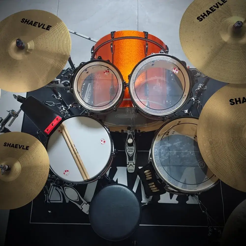 shaevle_cymbal_pack_set Shaevle Golden Alloy Cymbal Pack: 5-Piece (14"/16"/18"/20")