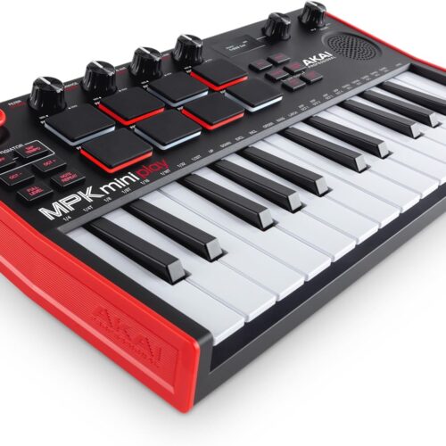 Akai MPK Mini Play MK3: Compact MIDI Keyboard with Built-In Akai MPK Mini Play MK3: Compact MIDI Keyboard with Built-In Speaker, Pads & Sounds