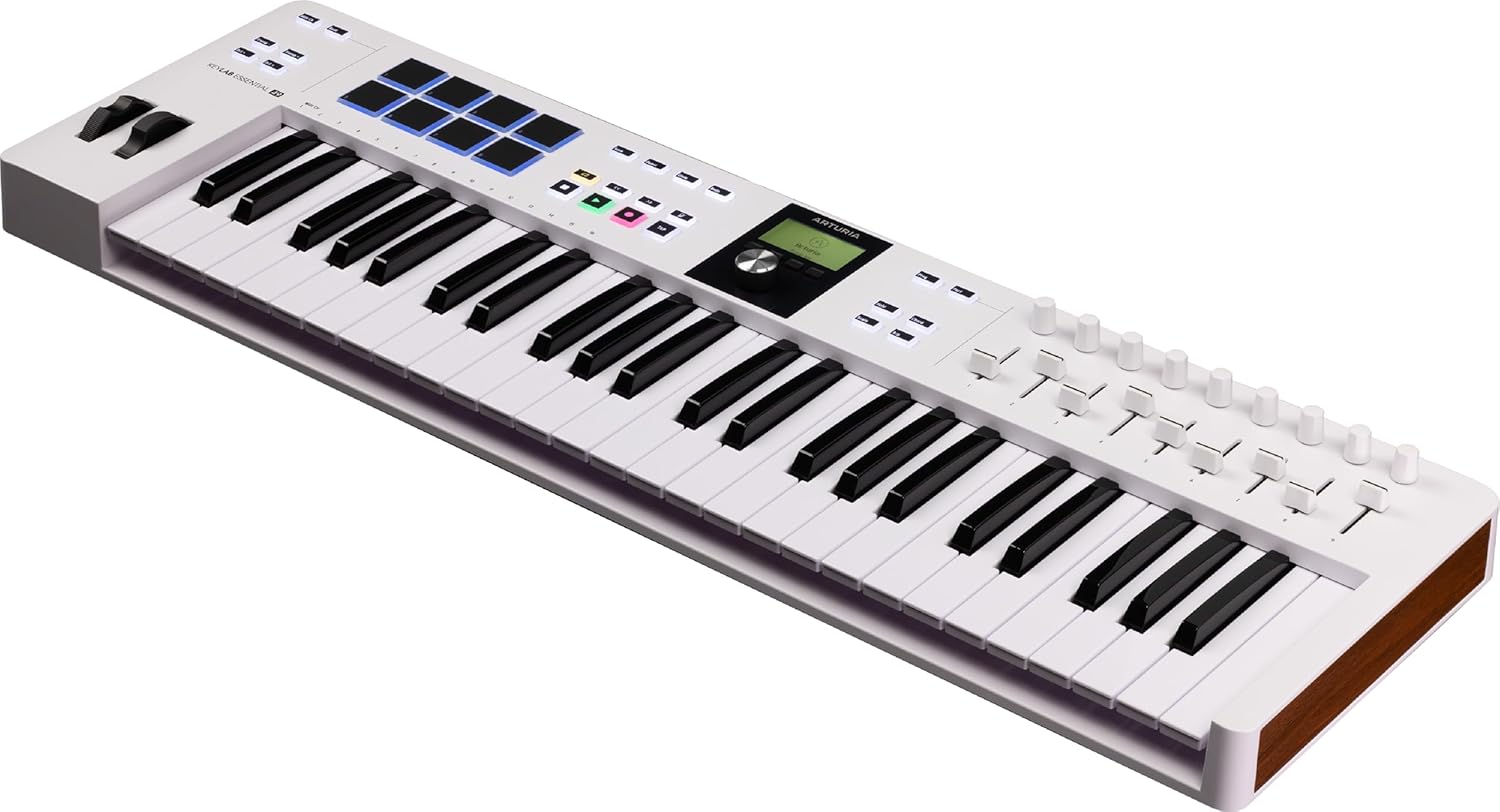 Arturia KeyLab Essential MK3: 49-Key USB MIDI Keyboard Controller with Arturia KeyLab Essential MK3: 49-Key USB MIDI Keyboard Controller with Analog Lab V Included