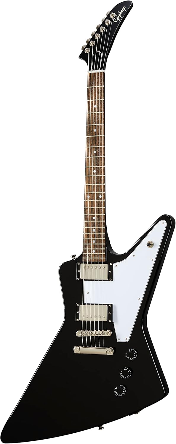 Epiphone Explorer Guitar - Sleek Ebony Finish Epiphone Explorer Guitar - Sleek Ebony Finish