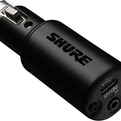 Shure MVX2U XLR-to-USB Interface: 60dB Gain, Zero-Latency, 48V Phantom Power Shure MVX2U XLR-to-USB Interface: 60dB Gain, Zero-Latency, 48V Phantom Power