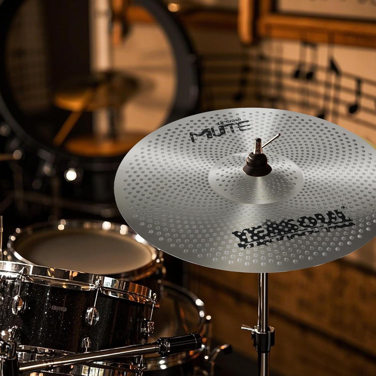 1754804020_Low-Volume-5-Piece-Cymbal-Pack-with-Bag-14161820-Drum-Set.jpg Yeasoul® Low Volume 5-Piece Cymbal Pack with Sticks & Bag: 14"/16"/18"/20"