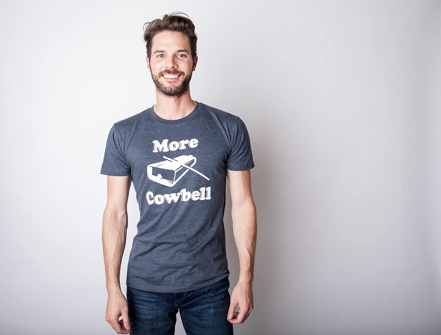1755509607_Funny-More-Cowbell-Mens-T-Shirt-by-Crazy-Dog.jpg Crazy Dog Men's T-Shirt "More Cowbell"