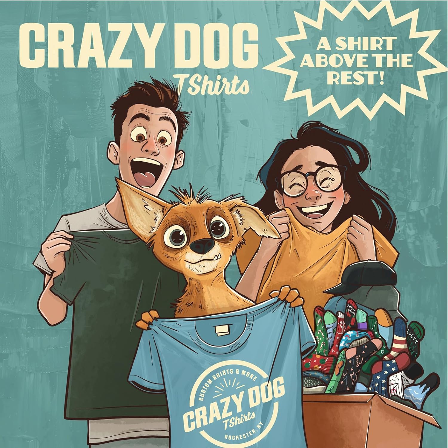 1755509617_Funny-More-Cowbell-Mens-T-Shirt-by-Crazy-Dog.jpg Crazy Dog Men's T-Shirt "More Cowbell"