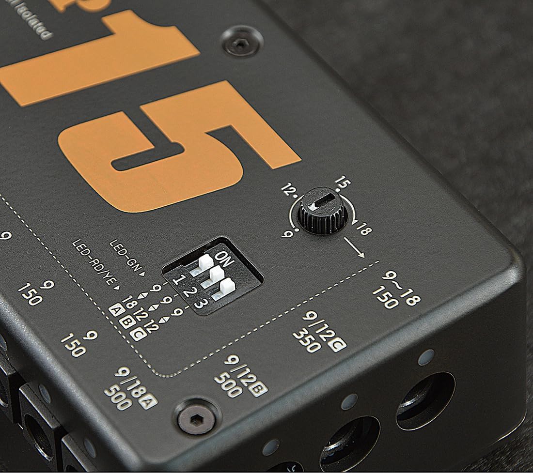 1755567218_Truely-Fully-Isolated-Guitar-Pedal-Power-Supply-15-DC-Outputs-9V12V18V-Adjustable-Blokamugt-ISP15.jpg Blokamugt® Fully Isolated Guitar Pedal Power Supply - 15 DC Outputs, 9V/12V/18V Adjustable Blokamugt ISP15