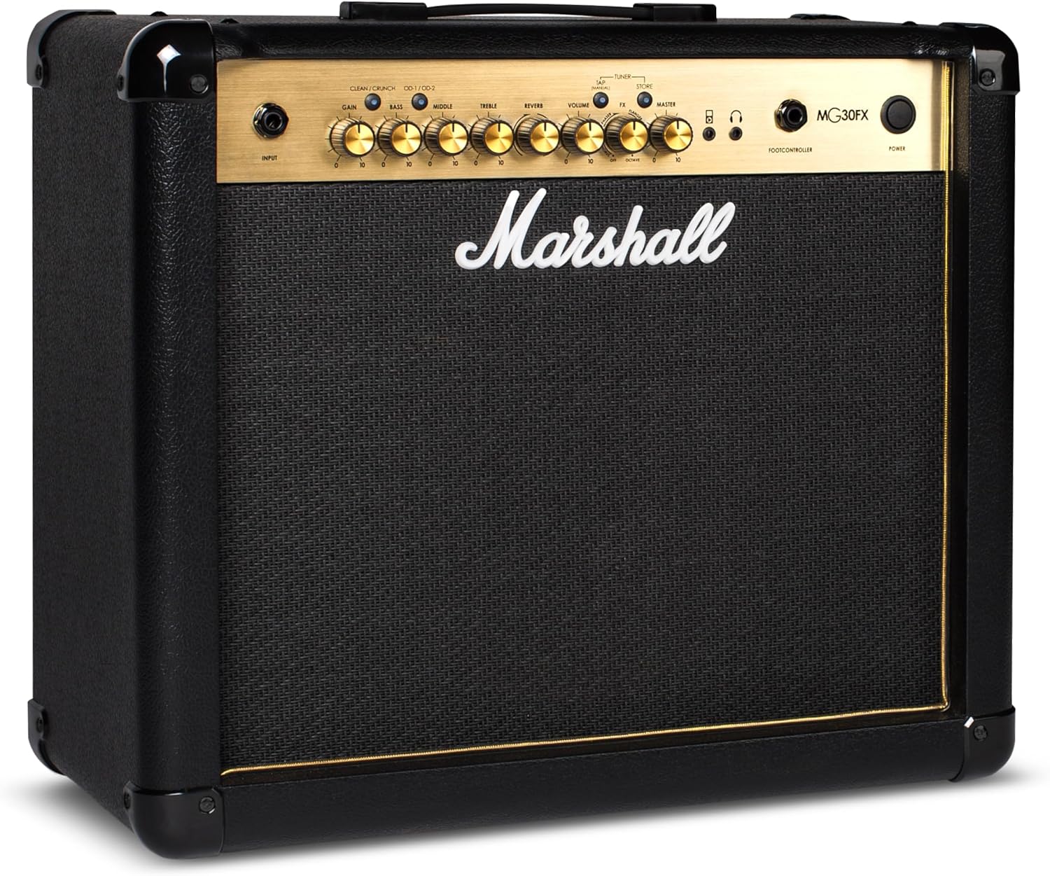 Marshall&reg; MG30GFX-U Guitar Combo Amplifier Black with 3.5mm Jack