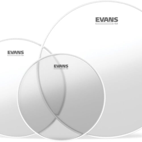 Evans G2 Tom Pack - Clear: 10", 12", 16" Sizes Evans® G2 Tom Pack - Clear: 10", 12", 16" Sizes