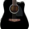 Ibanez PF15ECE Black Dreadnought Cutaway Acoustic-Electric Guitar Ibanez® Black Dreadnought Cutaway Acoustic-Electric Guitar