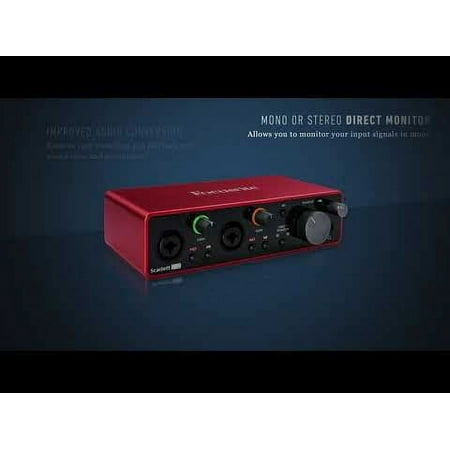 focusrite scarlett 2i2 3rd gen usb studio audio interface Focusrite Scarlett 2i2 3rd Gen USB Studio Audio Interface